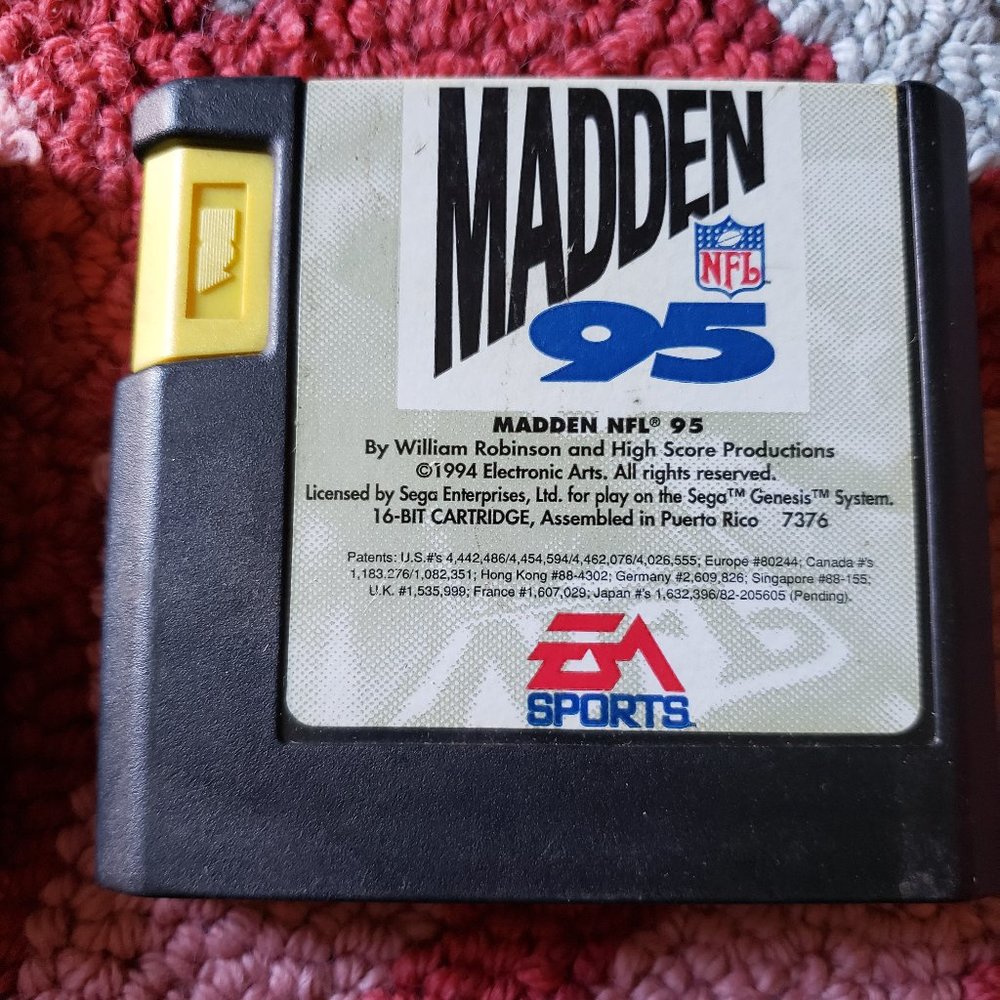 Sega Genesis Madden '95 Game